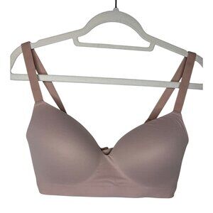 Soma Enbliss Bra 38C Wireless Padded Blush Pink Smooth Comfort